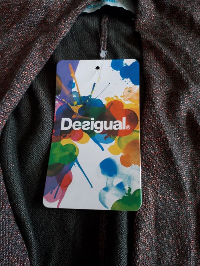 Gilet oversize neuf desigual taille S - photo numéro 2