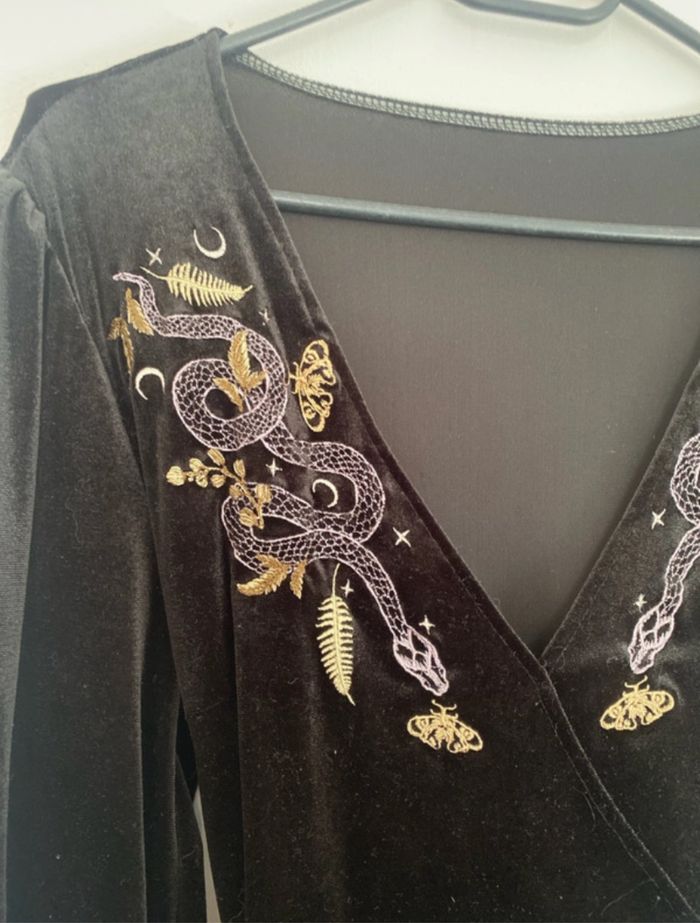 Robe longue velours noir - photo numéro 4