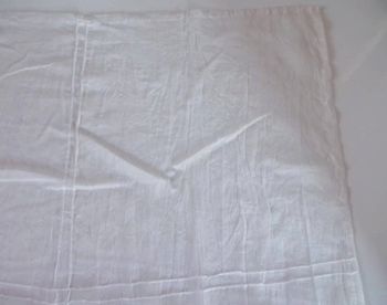 Nappe voile de coton carrée blanc Broste