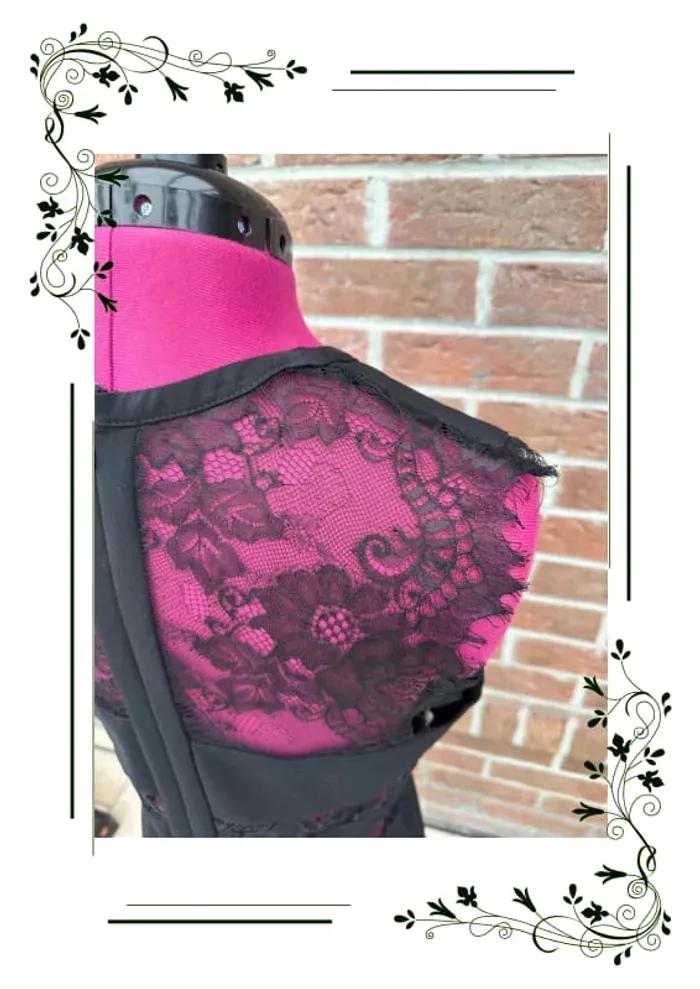 Superbe robe Morgan noire dentelle taille 40 - photo numéro 5