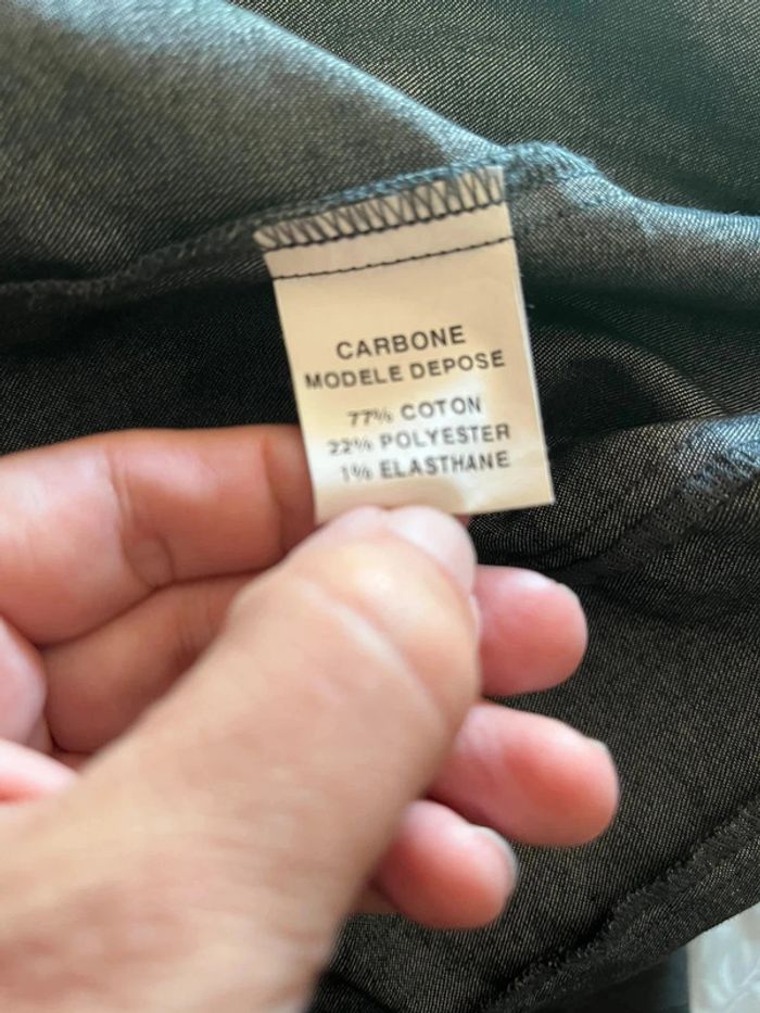 Veste gris noir marque carbone taille 38 - photo numéro 5