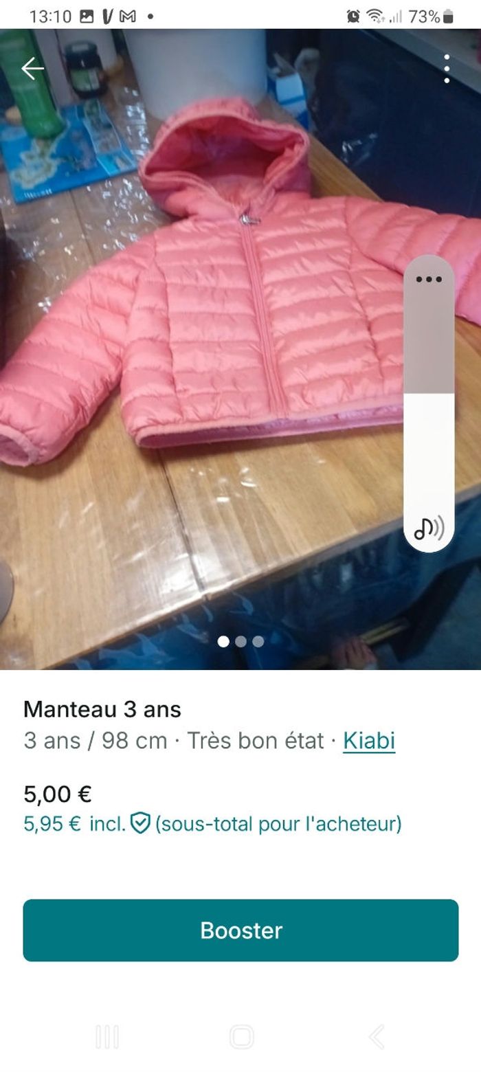 Manteau 3 ans