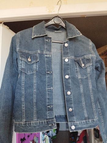 Veste en jeans 38 élastiques