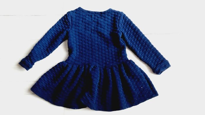 Vêtement fille robe manches longues bleu marine Orchestra 5 ans - photo numéro 3