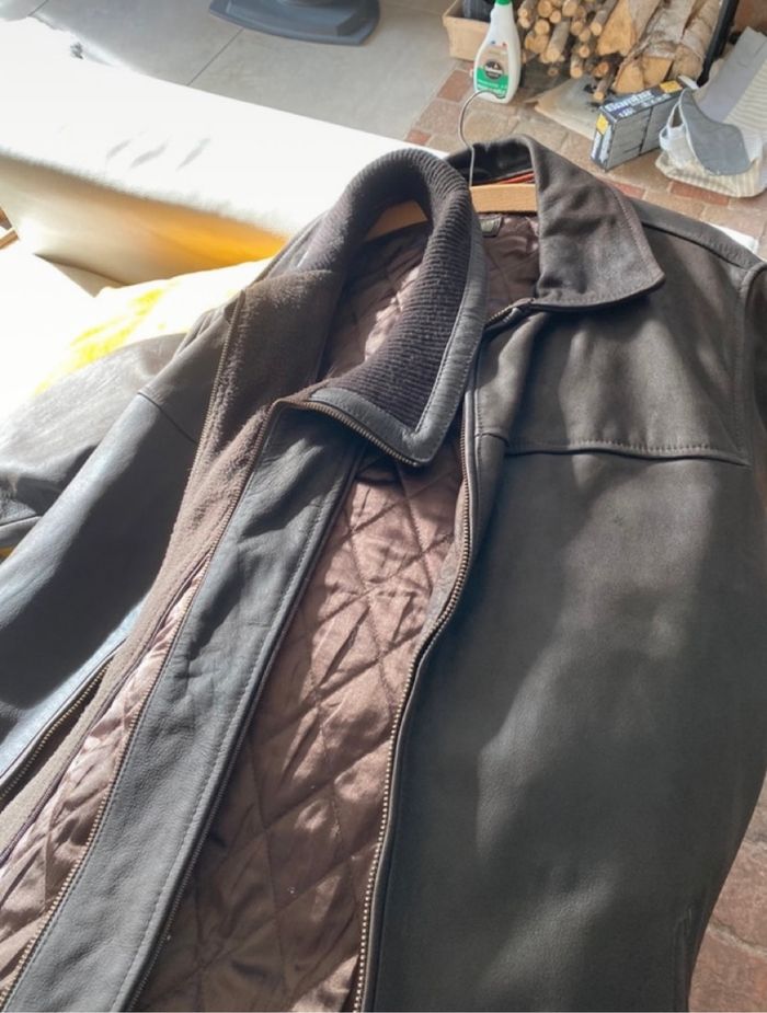 Veste homme en cuir véritable - photo numéro 6
