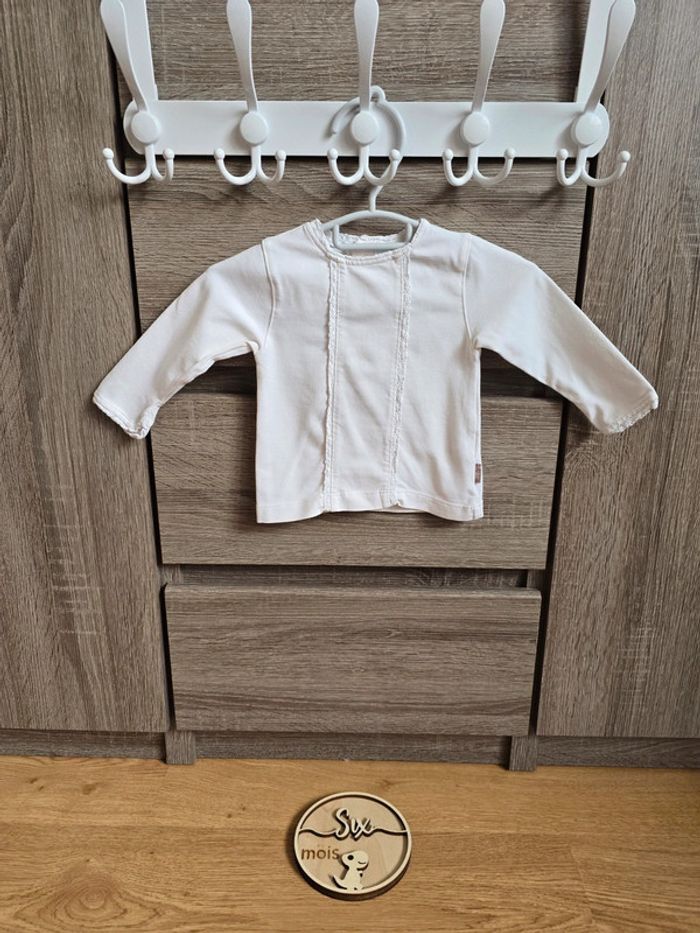 Vêtement Bébé Fille - T-shirt ML - Obaibi - 6 mois