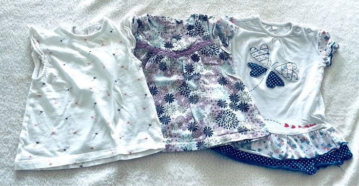 lot de 3 teeshirt manche courte sans marque T12 mois.