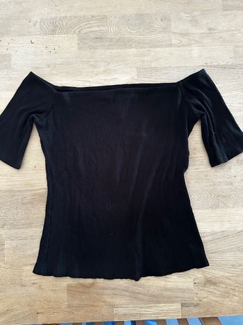 Top col bateau noir H&M