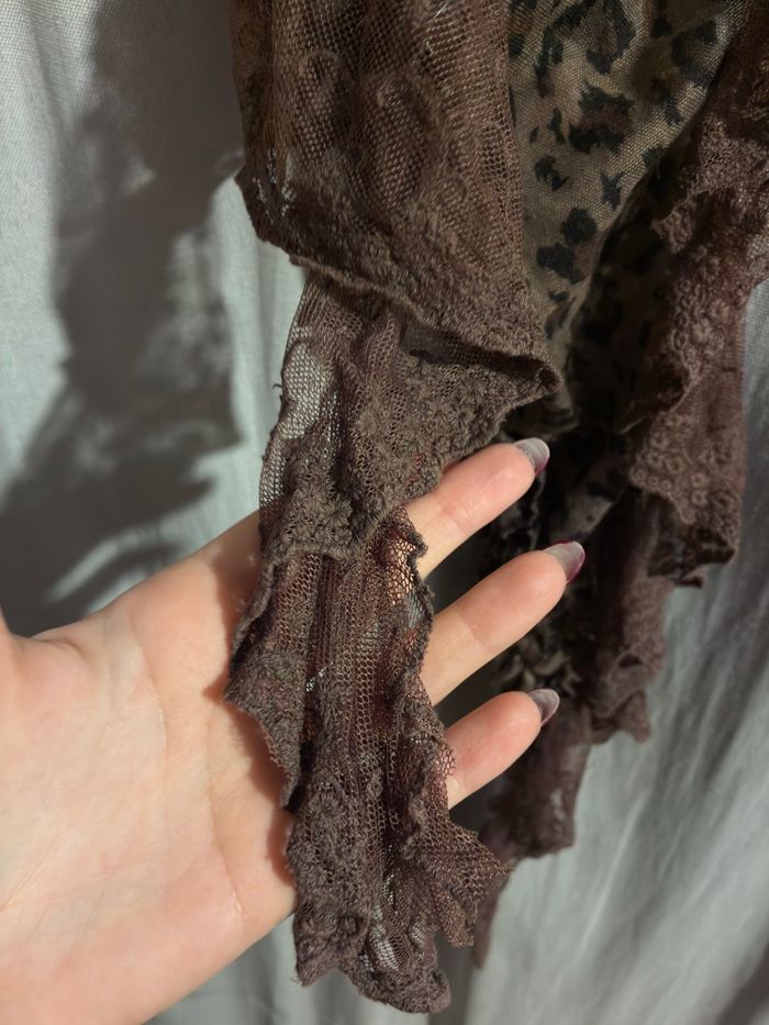 Foulard léopard et dentelle - photo numéro 4