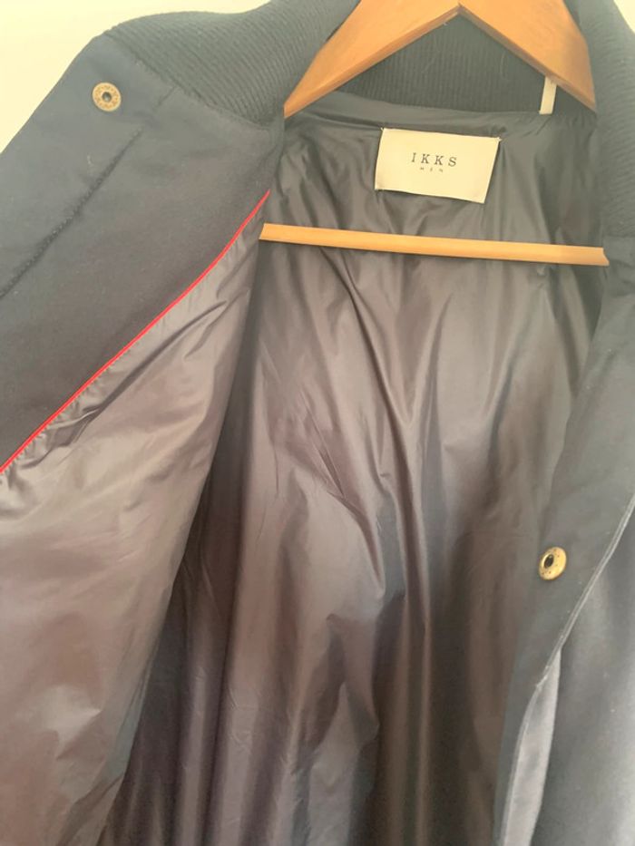Doudoune mi saison bleue marine - taille L - IKKS - photo numéro 7