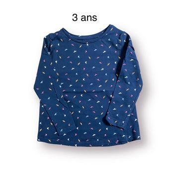 Sincère T-shirt manches longues marine Taille 3 ans
