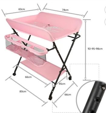 Table, allongée, bébé pliable