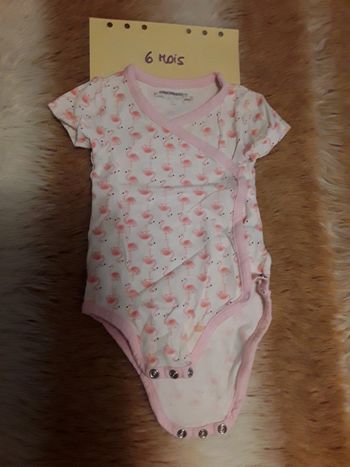 Body été  bébé fille rose 6 mois