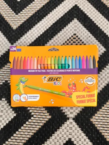 Feutres BIC Kids – 24 couleurs – Neufs – À l’unité ou en lot