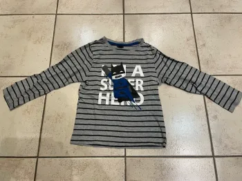 Teeshirt manches longues Kiabi 6ans super héros