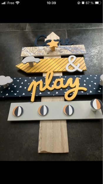 Patère chambre garçon