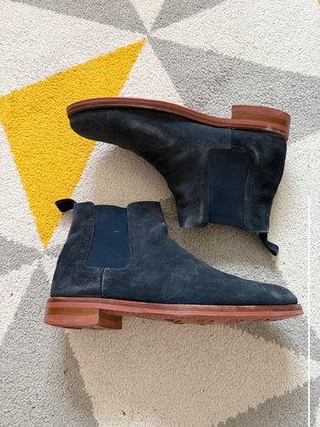Bottines en cuir Finsbury bleu marine Taille 41