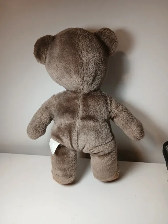 Peluche petit ours brun environ 33 cm - photo numéro 5