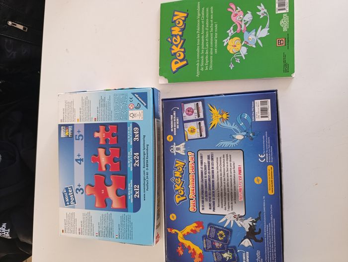 Lot de 2 jeux Pokemon puzzle et jeu quiz + un livre offert - photo numéro 2