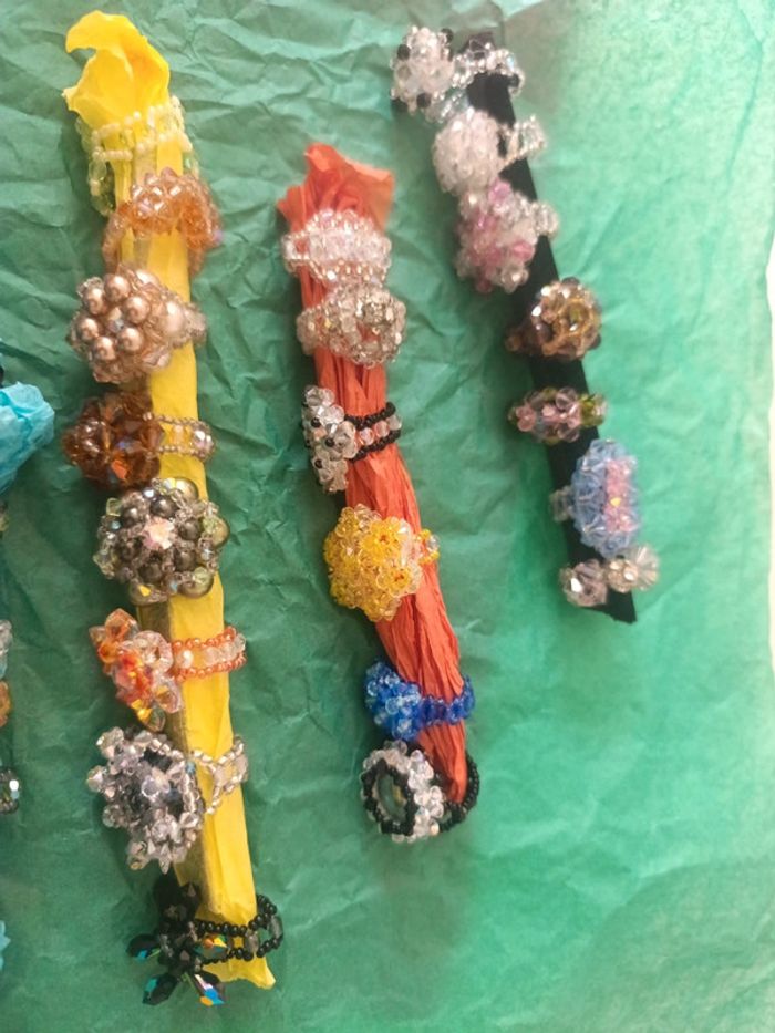 Bagues, pendentifs, collier perles de Swarovski - photo numéro 3