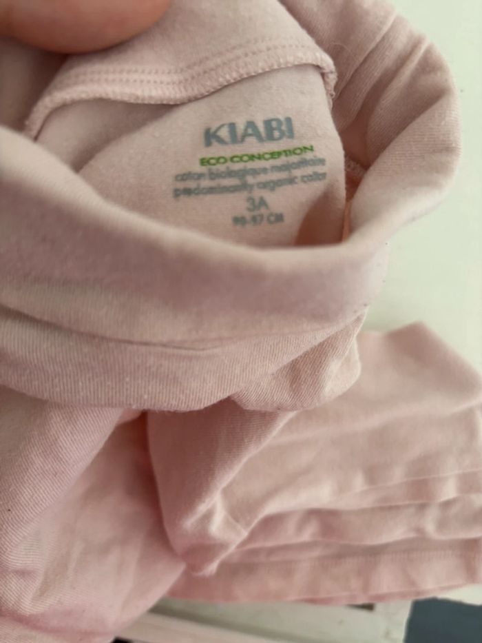 Pull col roulé rose pâle Kiabi - Taille 3 ans (90/97 cm) - photo numéro 3