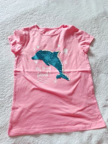 T-shirt à sequins 8 ans