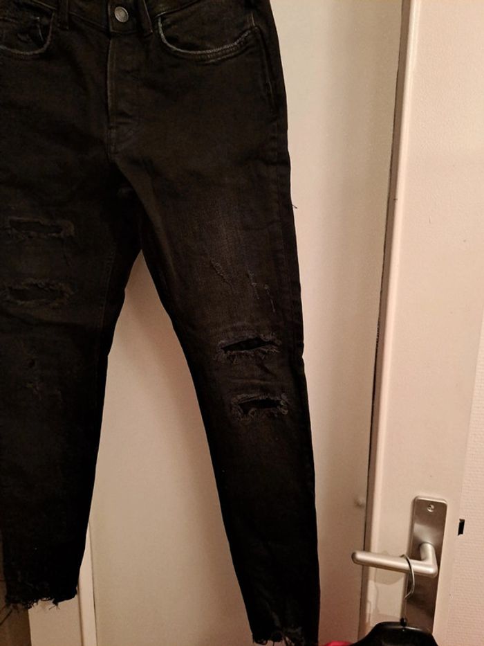 Jean troué noir T38 #isacorbashomme - photo numéro 5