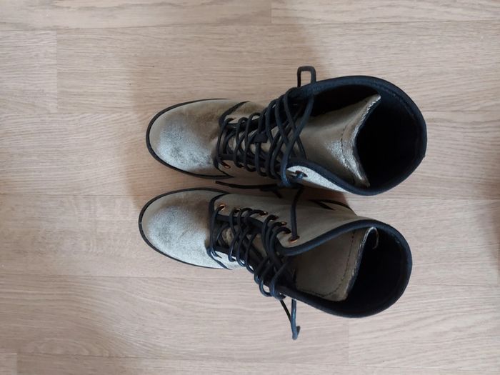 Esprit Bottines Kaki Foncé - photo numéro 3