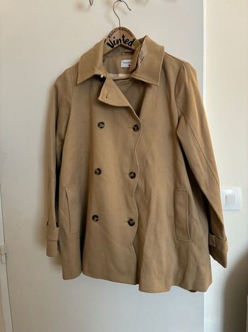 Trench court beige/marron Etam – Neuf avec étiquette – Taille 36