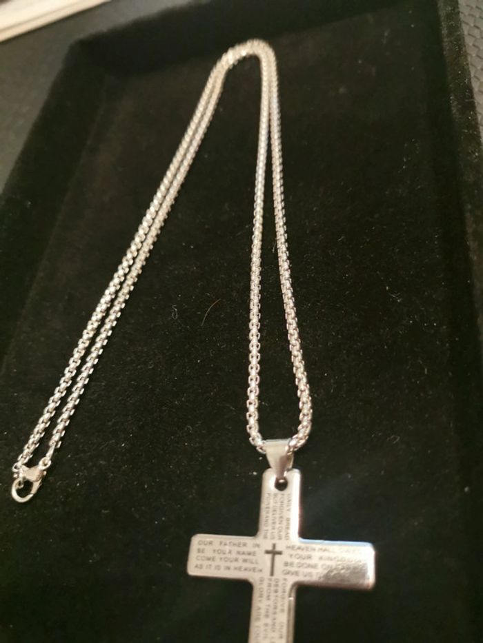 Collier et pendentif spirituel croix chrétienne - photo numéro 3