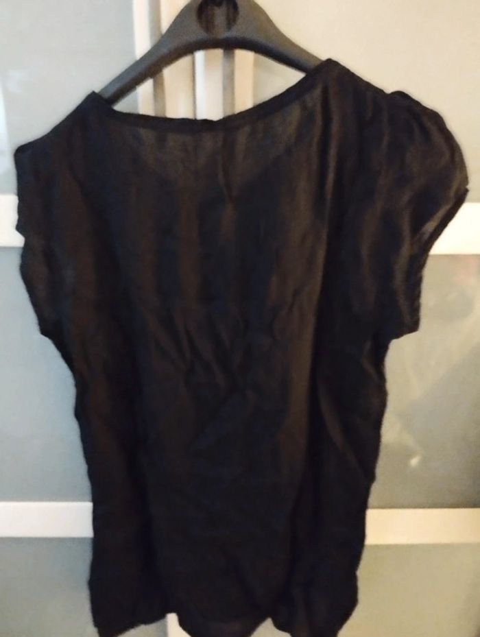 Blouse noire sans manches - photo numéro 3
