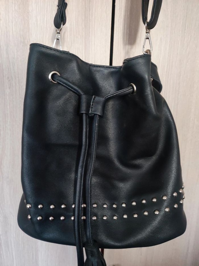 Sac noir franges bourse Eldys - photo numéro 3