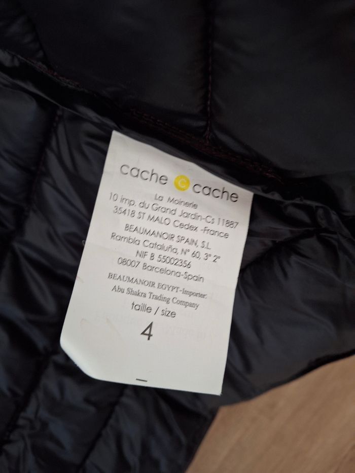 Doudoune prune femme Cache Cache Taille 4 convient S/M - Neuve - photo numéro 7