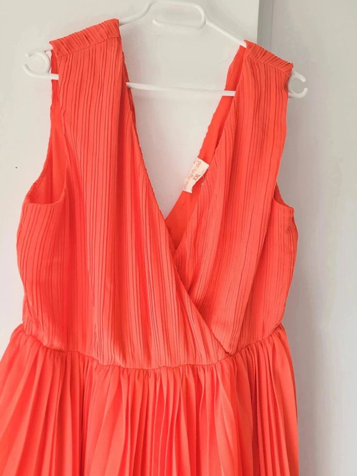 Robe Courte Orange Femme Moony Mood – Taille 44 / XXL - photo numéro 3