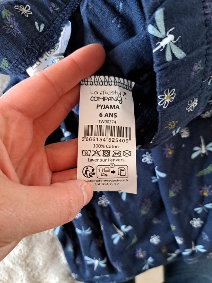 2 pièces Pyjama bleu et marine La Twisty Company - photo numéro 8