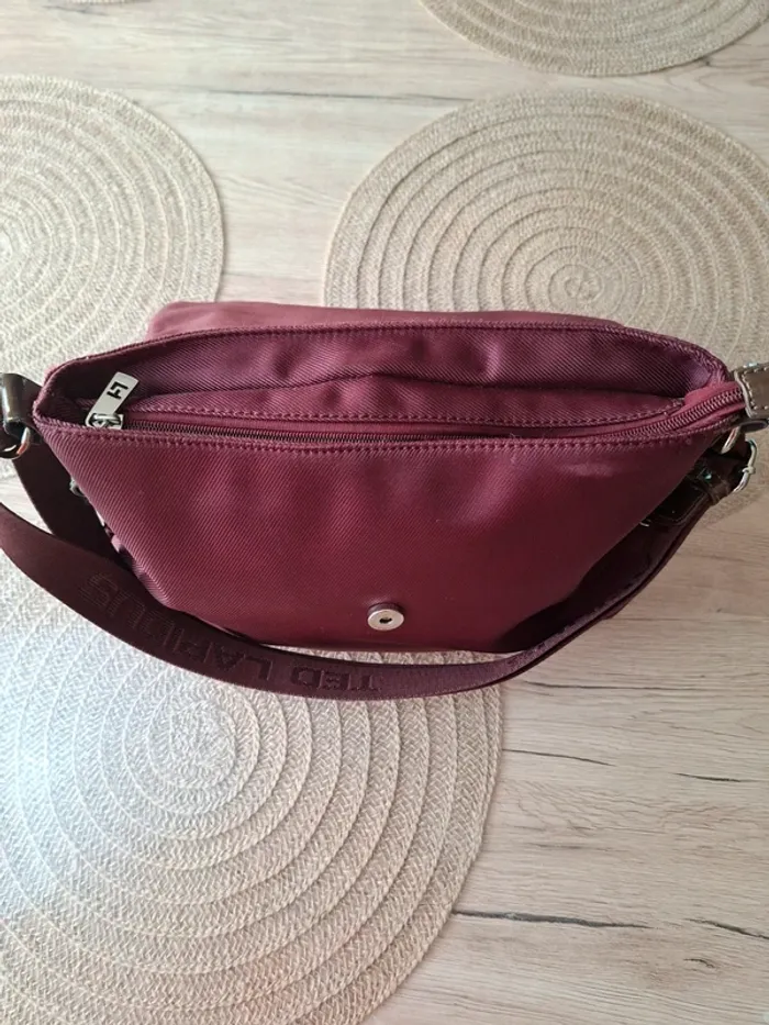 Sac bandoulière Ted Lapidus bordeaux - photo numéro 12