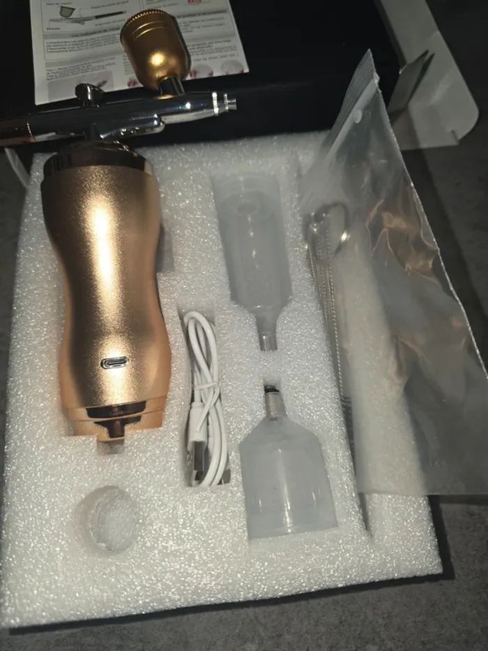 [NEUF] Aerographe airbrush manucure peinture doré - photo numéro 3