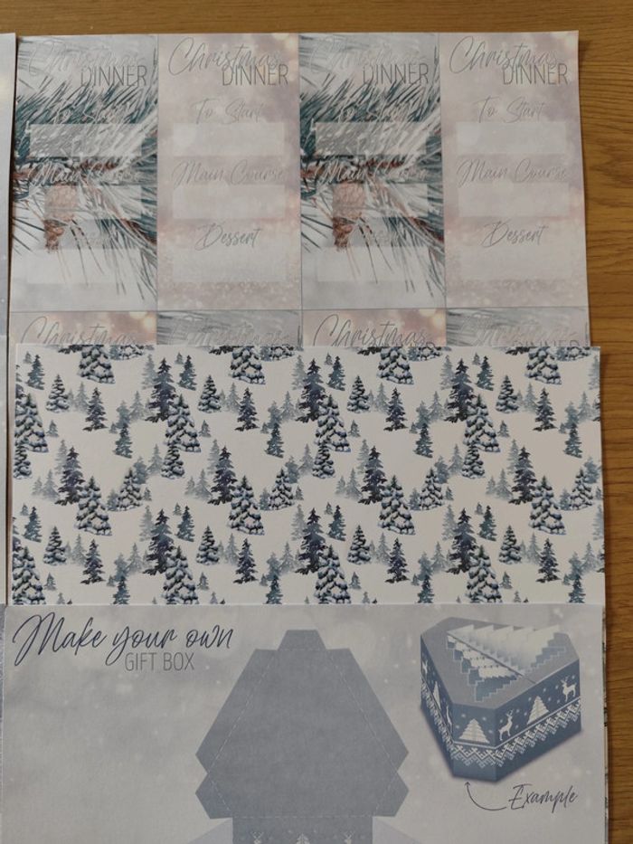 Lot de 8 feuilles scrapbooking Noël enneigé #2 - photo numéro 4