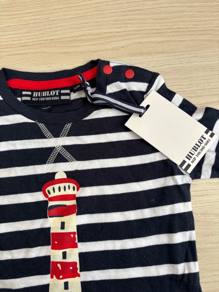 T-shirt manches longues Hublot taille 12 mois - photo numéro 2