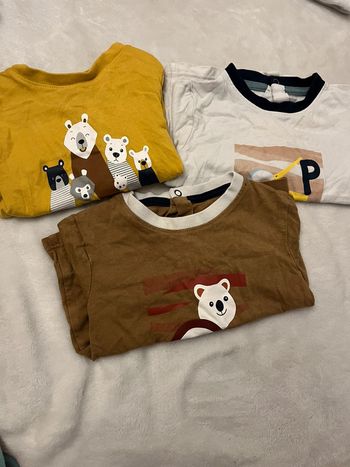 Lot 3 teeshirt manches longues okaidi