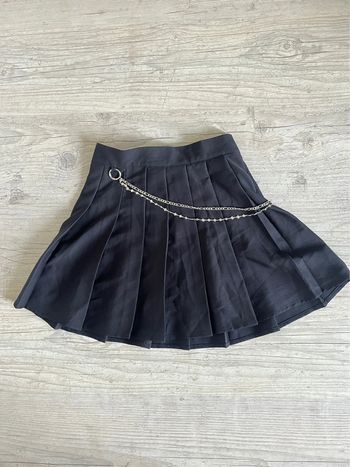 Jupe noire plissée