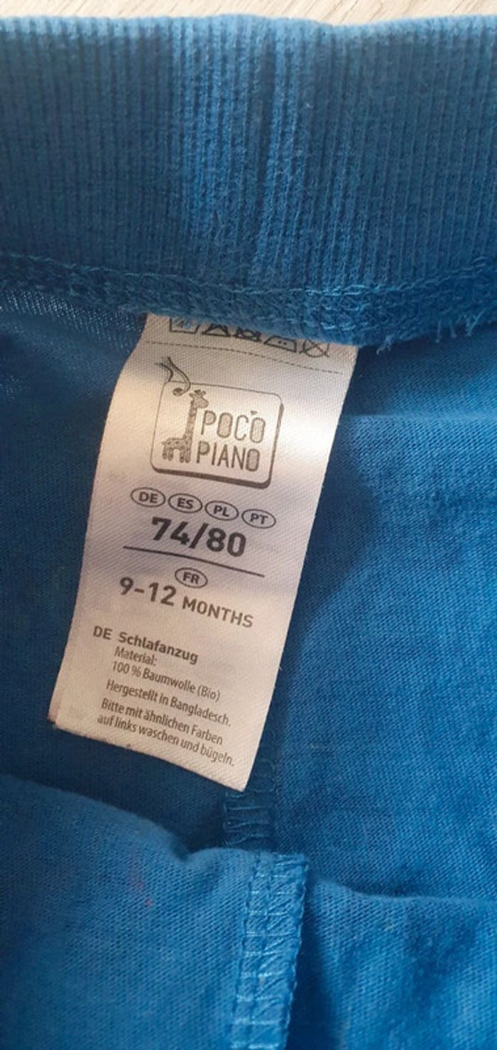 Pantalon legging 9/12mois garçon bleu - photo numéro 2