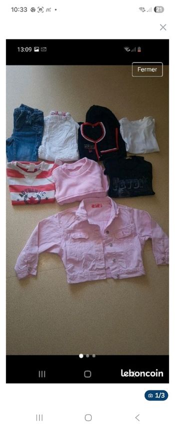 Lot vêtements fille 6 ans