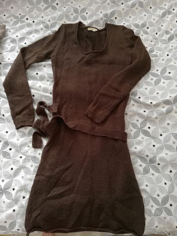 Robe pull marron Etam noté 38 mais me convenait (36)