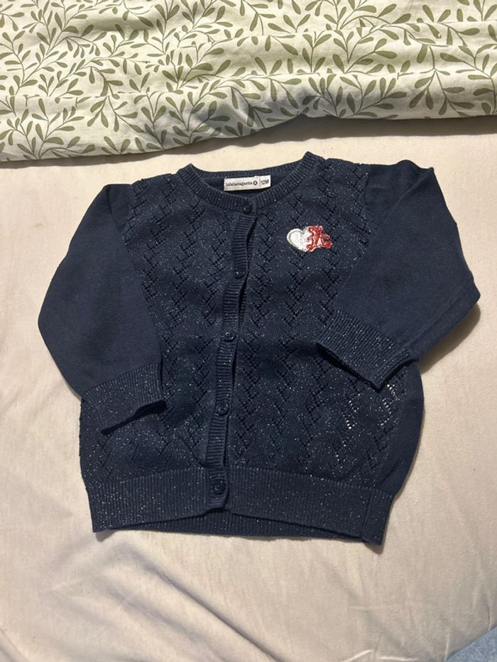 Gilet fille 12 mois