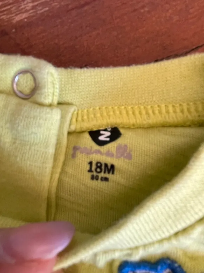 T-shirt manches courtes jaune Z grain de blé 18 mois - photo numéro 2