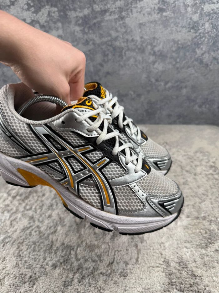 Asics Gel 1130 Running - White & Yellow & Silver - photo numéro 15