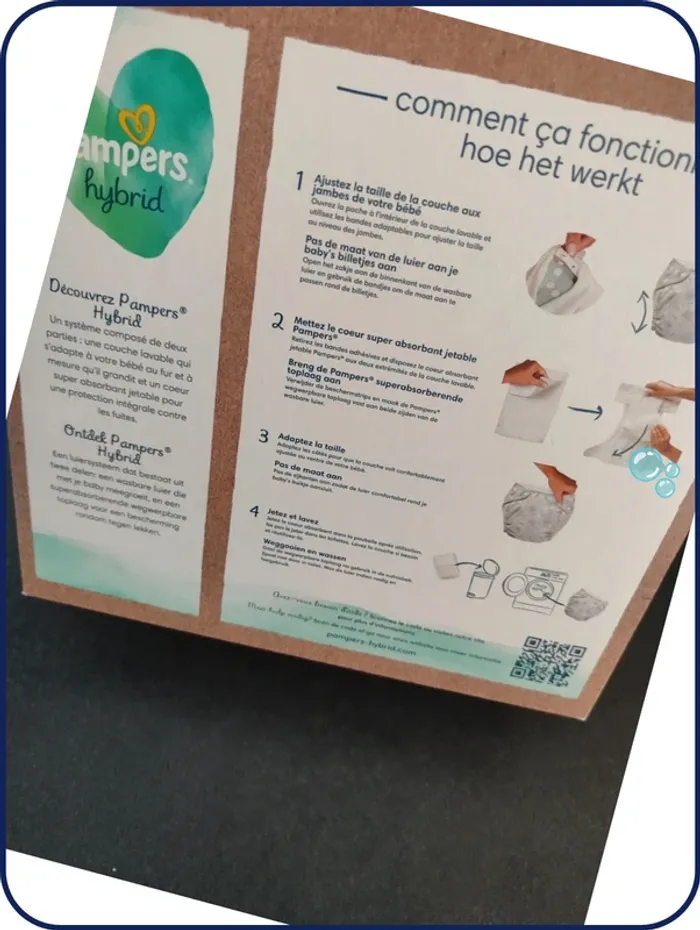Pampers hybrid/ couche lavable+ 15 changes. - photo numéro 4