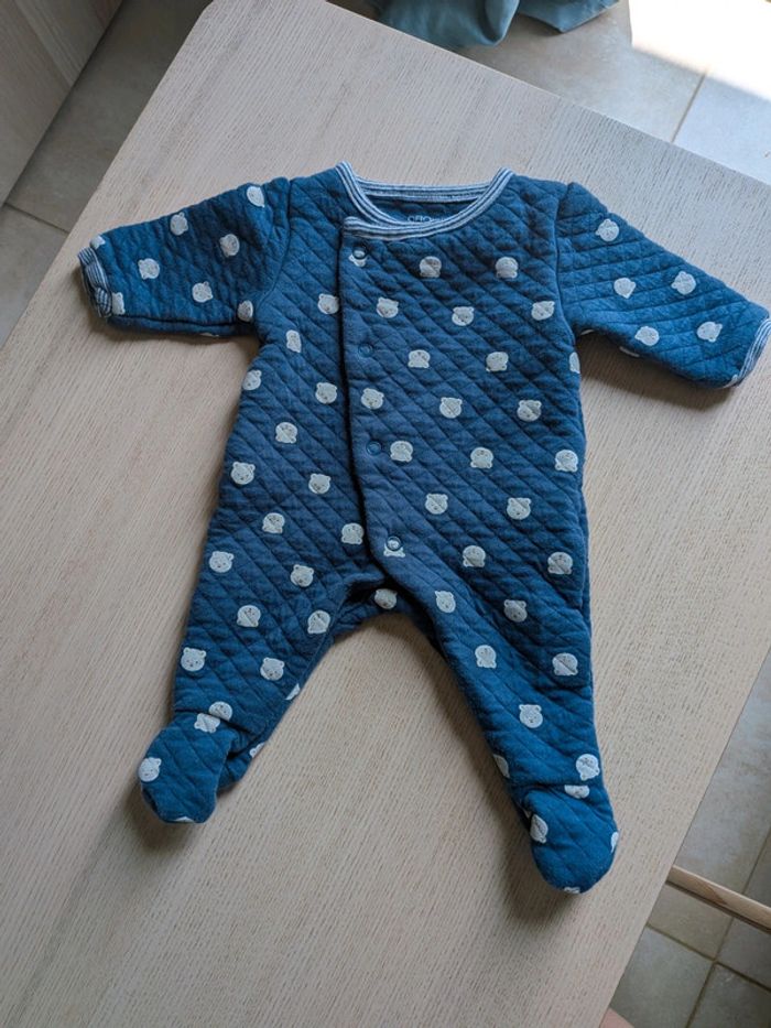 Pyjama matelassé Obaïbi 1 mois 🐻 - photo numéro 2