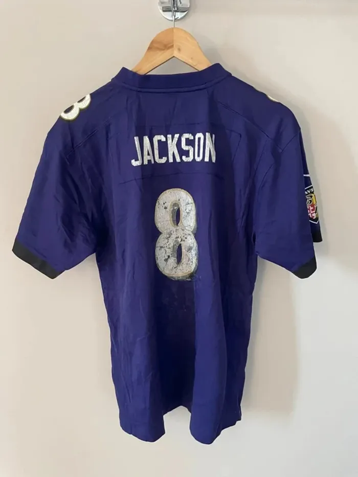 Nike Maillot NFL jersey #8 Jackson Baltimore Ravens 🏈 Mens S - photo numéro 2
